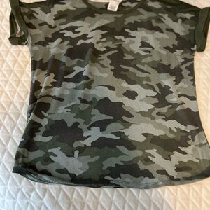 Lucky Brand Green Camo T-Shirt